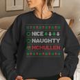 Nice Naughty Mcmullen Christmas List Ugly Sweater Women Sweatshirt Gifts for Her