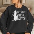 Not Your Basic Witch Halloween Costume Women Sweatshirt Gifts for Her