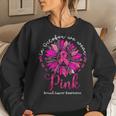 In October We Wear Pink Sunflower Breast Cancer Awareness Women Sweatshirt Gifts for Her