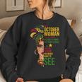 October Woman I Have 3 Sides Black Birthday Women Sweatshirt Gifts for Her