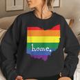 Ohio Gay Pride Lgbt Rainbow Home State Women Sweatshirt Gifts for Her