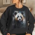Panda Watercolor Panda Lovers Oil Painting Boys Kids Women Sweatshirt Gifts for Her