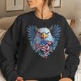 Patriotic Eagle 4Th Of July Men Women Usa Patriotic Eagle Women Crewneck Graphic Sweatshirt Gifts for Her