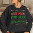 Pee Pee Poo Poo Ugly Christmas Sweater Women Sweatshirt Gifts for Her