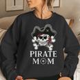 Pirate Mom Funny Costume Family Matching Women Crewneck Graphic Sweatshirt Gifts for Her