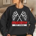 Pit Mom Crew Mommy Racing Race Car Costume Women Women Sweatshirt Gifts for Her