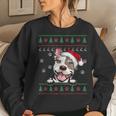 Pitbull Christmas Ugly Sweater Pit Bull Lover Xmas Women Sweatshirt Gifts for Her