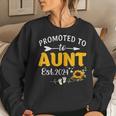 Promoted To Aunt 2024 First Time New Aunt Women Sweatshirt Gifts for Her