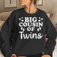 Promoted To Big Cousin Of Twins Baby Announcement Boys Girls Women Sweatshirt Gifts for Her