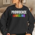 Providence Gay Pride Lgbt Rhode Island Rainbow LoveWomen Sweatshirt Gifts for Her