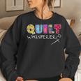 Quilt Whisperer Quilting Saying Quote Sewing Idea Women Sweatshirt Gifts for Her