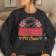 Race Car Birthday Party Matching Family Grandma Pit Crew Women Sweatshirt Gifts for Her