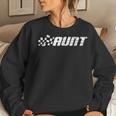 Racing Birthday Party Matching Family Race Car Pit Crew Aunt Women Sweatshirt Gifts for Her