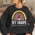 Rainbow 1St First Grade Squad For Teachers Back To School Women Sweatshirt Gifts for Her