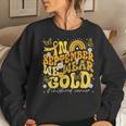 Rainbow In September We Wear Gold Childhood Cancer Awareness Women Sweatshirt Gifts for Her