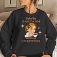 Retro 1950S Housewife Sarcasm & Strong Coffee Women Sweatshirt Gifts for Her