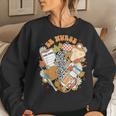 Retro Autumn Fall Er Nurse Thanksgiving Emergency Department Women Sweatshirt Gifts for Her