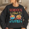 Retro Last Day Of Schools Out For Summer Teacher Boys Girls Women Sweatshirt Gifts for Her
