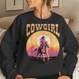 Rodeo Western Country Southern Cowgirl Hat Cowgirl Women Sweatshirt Gifts for Her