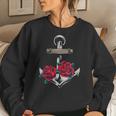 Rose And Anchor Nautical Tattoo Women Sweatshirt Gifts for Her