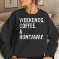 Weekends Coffee And Huntaway New Zealand Huntaway Dog Women Sweatshirt Gifts for Her