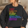 Science Is Real Love Is Love Womens Rights Gay Pride Lgbt Sweatshirt Gifts for Her