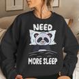 Sleeping Panda Bear Im So Tired Need More Sleep Women Crewneck Graphic Sweatshirt Gifts for Her