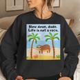 Sloths And Crabs Relaxation At Beach Hammock Women Sweatshirt Gifts for Her