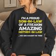 Son In Law Fathers Day From Mother In Law Women Sweatshirt Gifts for Her