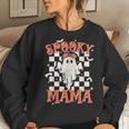 Spooky Mama Mom Cute Ghost Retro Spooky Season Halloween Women Sweatshirt Gifts for Her