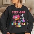 Step-Dad Of The Birthday Girl Donut Dab Birthday Women Sweatshirt Gifts for Her