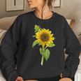 Sunflower Wildflower Vintage Botanical Plant Gardening Women Sweatshirt Gifts for Her