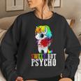 Sweet But Psycho Cute Humor Wife Mom Horror Goth Punk Women Sweatshirt Gifts for Her