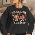 Thanksgiving Day Retro Fall Thankful Teacher For Women Women Sweatshirt Gifts for Her