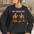 Thanksgiving Emergency Room Department Er Nurse Gobble Squad Women Sweatshirt Gifts for Her