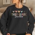 Third 3Rd Grade Teacher First Day Of School Back To School Women Crewneck Graphic Sweatshirt Gifts for Her