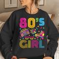 This Is My 80S Girl Costume 1980S Retro Vintage 80S Party Women Crewneck Graphic Sweatshirt Gifts for Her