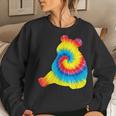 Tie Dye Giant Panda Rainbow Print Animal Hippie Peace Women Sweatshirt Gifts for Her