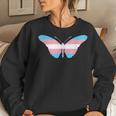 Transgender Butterfly Trans Pride Flag Ftm Mtf Insect Lovers Women Sweatshirt Gifts for Her
