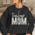 Trombone Mom - Funny Marching Band For Trombone Mother Women Crewneck Graphic Sweatshirt Gifts for Her