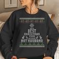 Ugly Christmas Sweater 2019 Best Ever With My Hot Husband Women Sweatshirt Gifts for Her