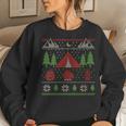 Ugly Christmas Sweater Camping Women Sweatshirt Gifts for Her