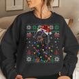 Ugly Sweater Christmas Lights Dachshund Dog Lover Women Sweatshirt Gifts for Her