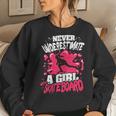 Never Underestimate A Girl With A Skateboard Women Sweatshirt Gifts for Her