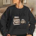 Never Underestimate An Old Lady Who Loves Books And Coffee Women Sweatshirt Gifts for Her