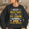 Never Underestimate An Old Woman Also A Postal Worker Women Sweatshirt Gifts for Her