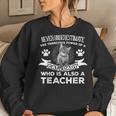 Never Underestimate Power Of A Teacher Cat Lover Women Sweatshirt Gifts for Her