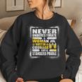 Never Underestimate Woman Courage And A Standard Poodle Women Sweatshirt Gifts for Her