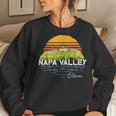 Vintage Napa Valley Winery California Souvenir Women Sweatshirt Gifts for Her