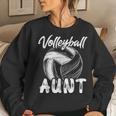 Volleyball Aunt For Family Matching Player Team Auntie Women Sweatshirt Gifts for Her